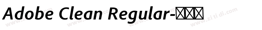 Adobe Clean Regular字体转换